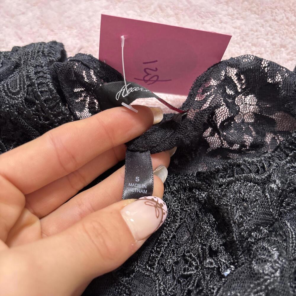 y2k grunge beaded lace‎ blouse - Picture 6 of 6
